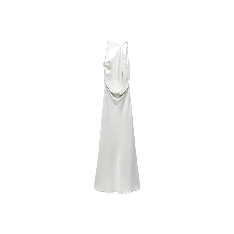 ZARA Slip Dresses Women's Silver-1