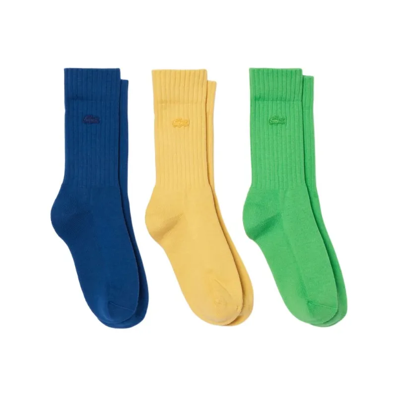 LACOSTE Mid-Calf Socks Unisex 3 Pack-1