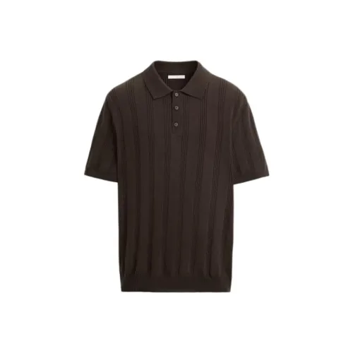 ZARA Polo Shirts Men Brown