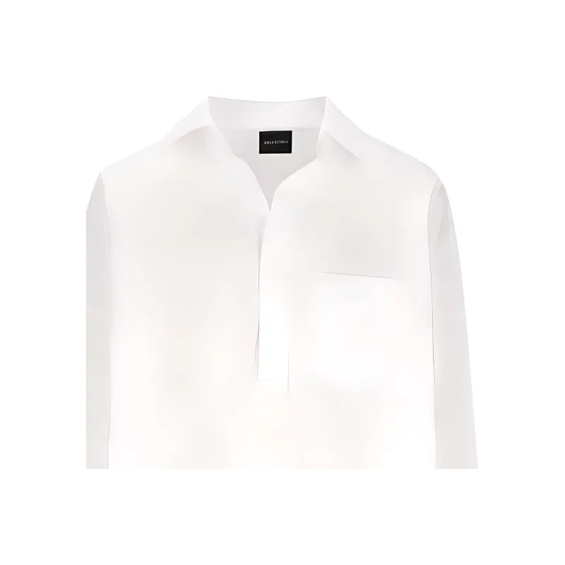 Balenciaga Patch Pocket Long Sleeved Shirt-7