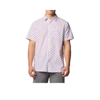 Columbia PFG Slack Tide Short Sleeve Shirt San Francisco Shirt Men's White