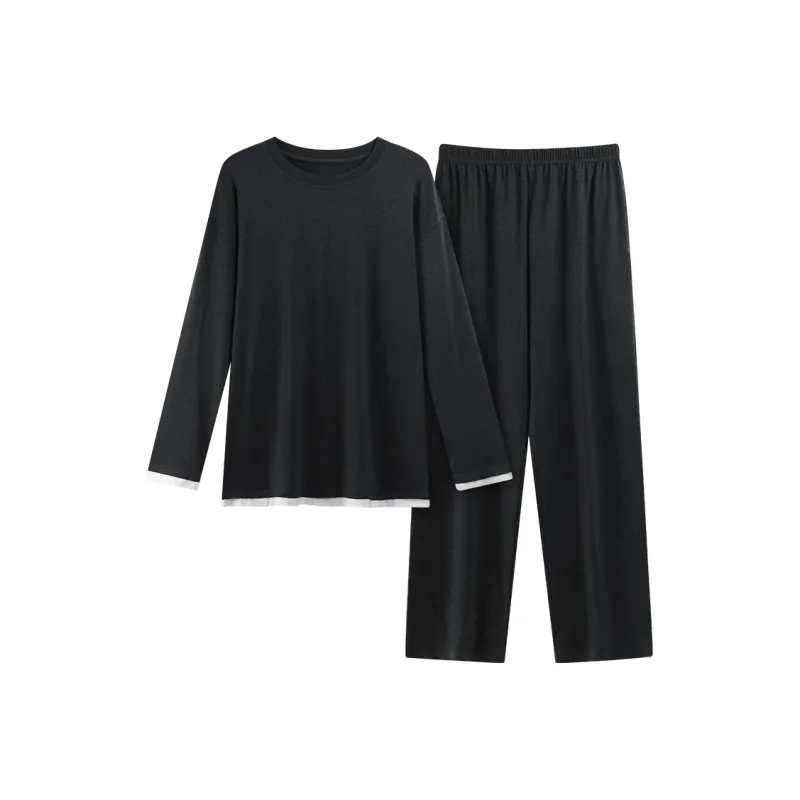 Gongdie Pajama Set Unisex Dark Gray-7