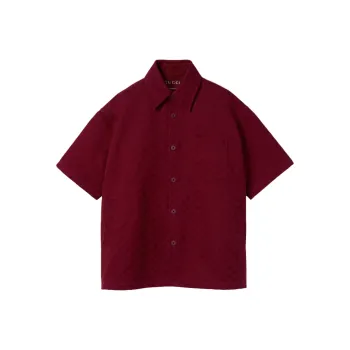 GUCCI Oversize Gg Short Sleeve Shirt