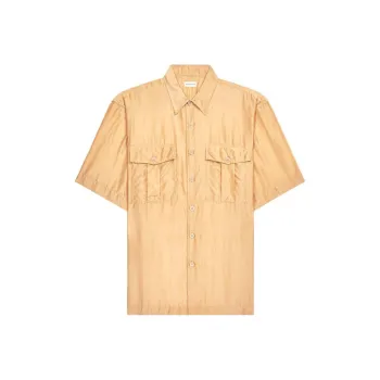 DRIES VAN NOTEN Silk Short Sleeve Shirt