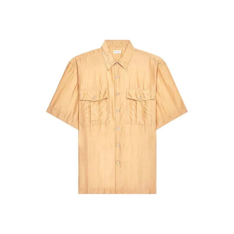 DRIES VAN NOTEN Silk Short Sleeve Shirt-0