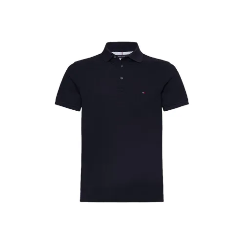 Tommy Hilfiger Polo Shirt Men's Navy Blue