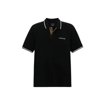 COACH Polo Shirts Men Black