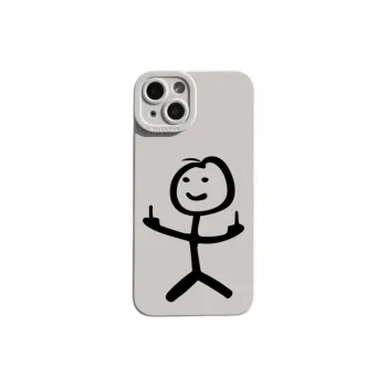 Wei Xin TPU Material Quirky Matchstick Character Phone Cases Compatible With IPhone 16/15 Pro Max/Apple 13/14 Pro/Max