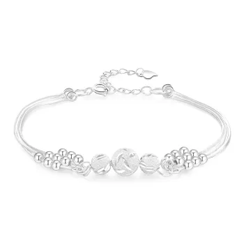 Love Link 999 Fine Silver Bracelets Women's