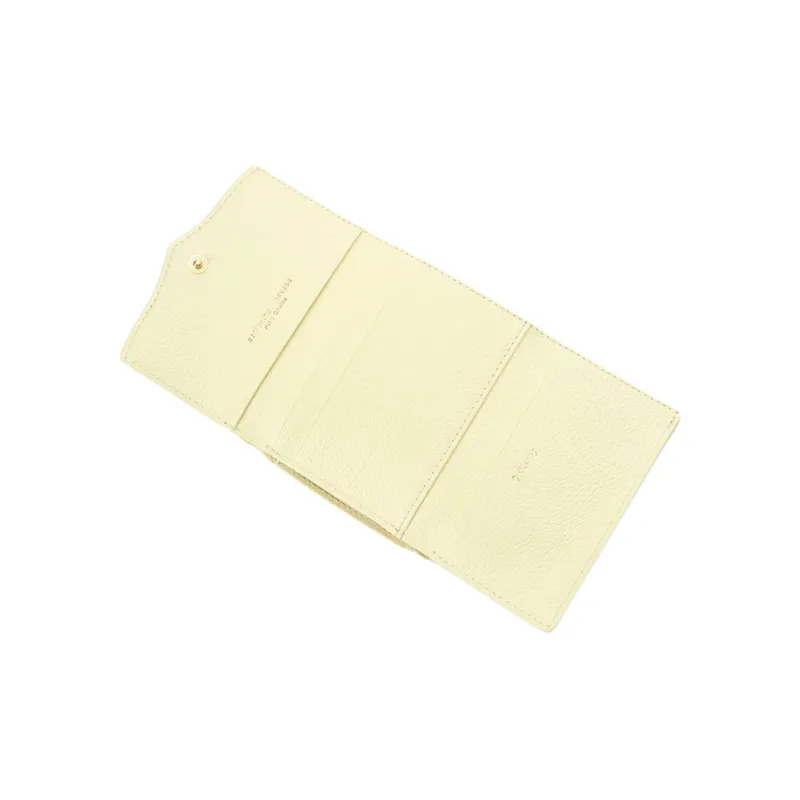 Disney Cow Leather Wallet Regular Women's Yellow-5