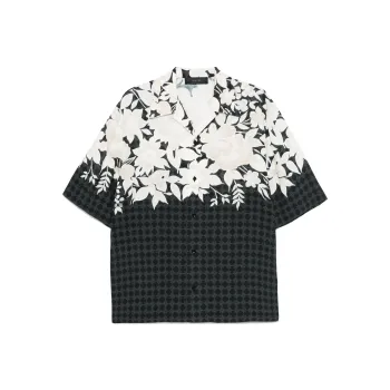 AMIRI Short Sleeved Floral Printed Shirt