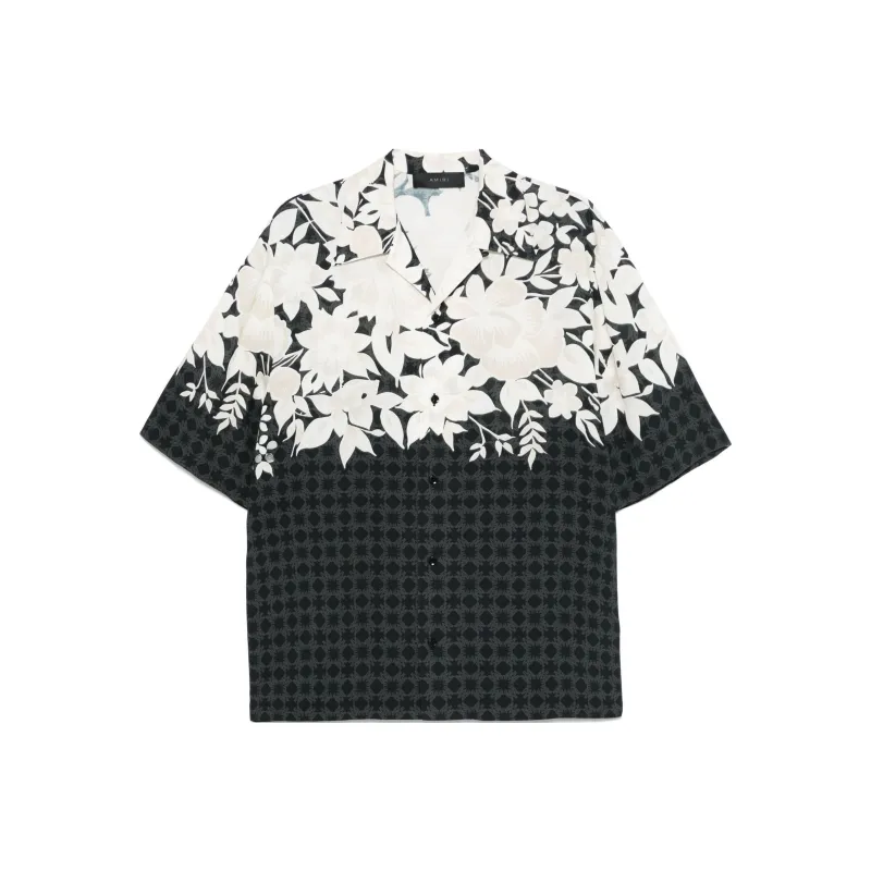 AMIRI Short Sleeved Floral Printed Shirt-0