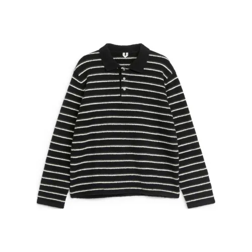 ARKET Polo Shirt Men's Dark Blue/off White