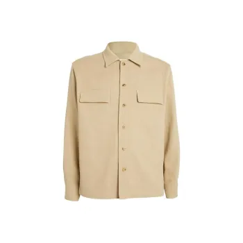 Le 17 Septembre SS24 Dropped Shoulder Shirt Shirt Men's Beige