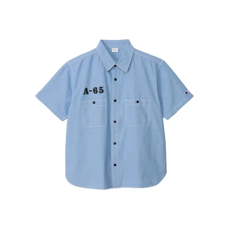 Champion SS24 Shirt Men's Light Blue-0