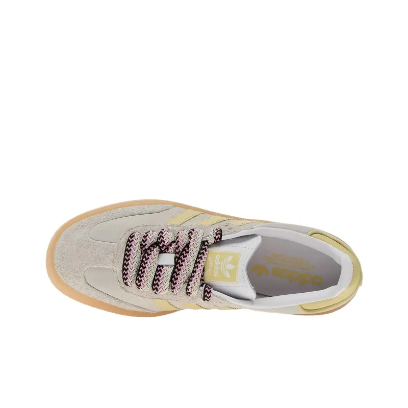 Adidas Originals Sambae White Grey Powder Yellow Women's-4