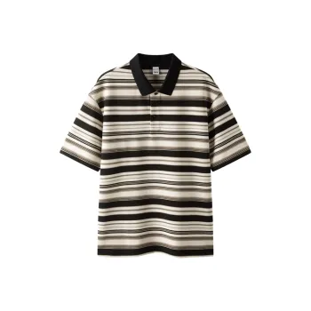 SEM/R Polo Shirt Men's Card Black Tone 00359