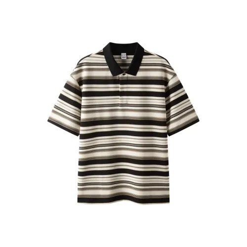 SEM/R Polo Shirt Men's Card Black Tone 00359