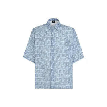 FENDI FF motif Linen Shirt