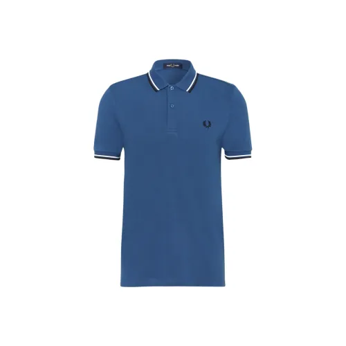 FRED PERRY Polo Shirt Men's Blue