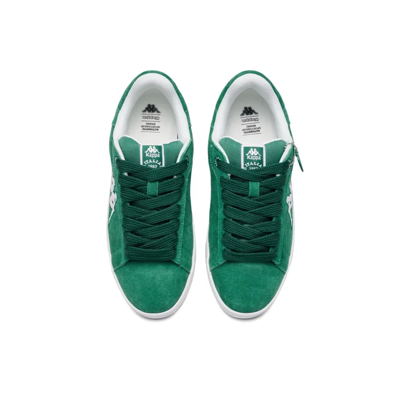 Kappa Back to Back Anti Slip Wear Resistant Low Top Skateboard Shoes Unisex Fir Wood Green-3
