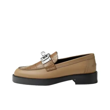 HERMES Hot Loafers 4cm Women's Brown
