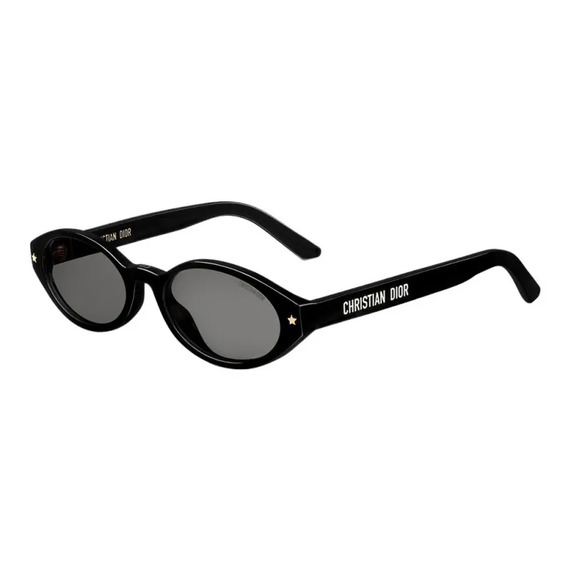DIOR Acetate Oval Sunglasses Unisex Black-0