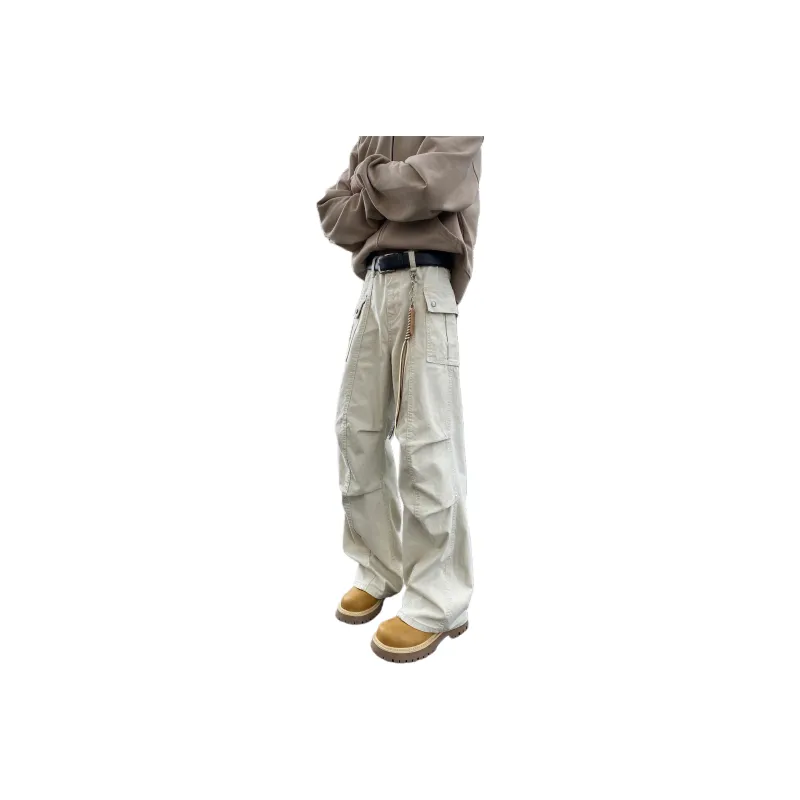 PAINT STAIN Workwear Style Pants Unisex-6