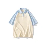 Beige Apricot/Light Blue