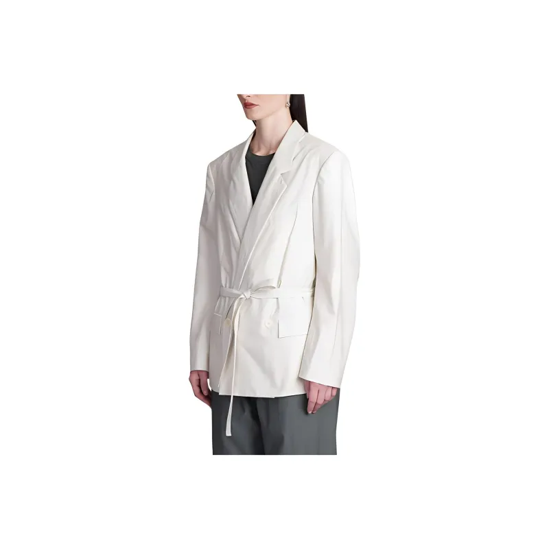 Lemaire Double-Breasted Belted Tailored Blazer-2