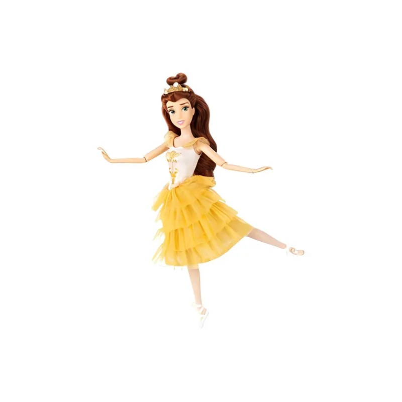 Disney Belle Shanghai, Ballet Dancer Belle Princess Ball Jointed Dolls Yellow-0