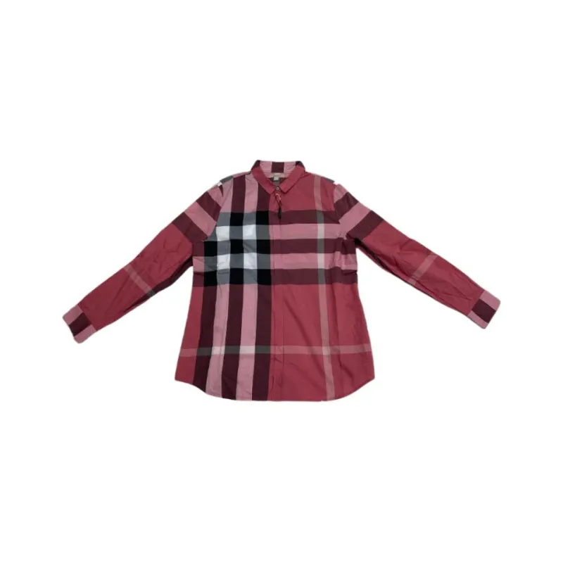 Burberry Shirts Men Red-0