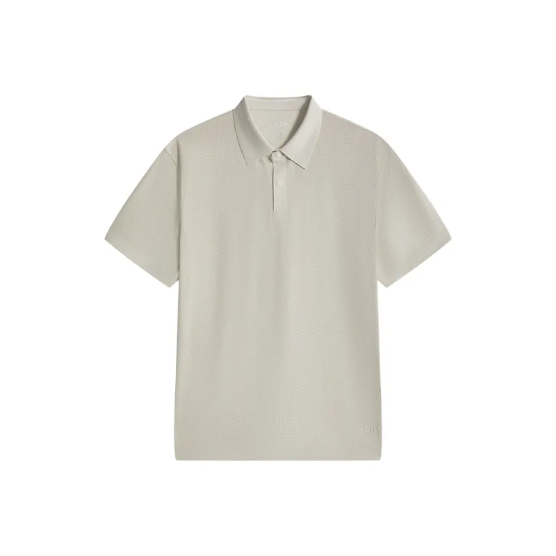 ZIOZIA x TONGQINNANZHUANG Summer Polo Shirt Men's Light Khaki-0