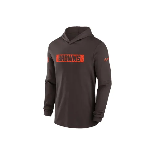 Nike Cleveland S Sideline Men's Nike Dri FIT Nfl Long Sleeve Hooded Top