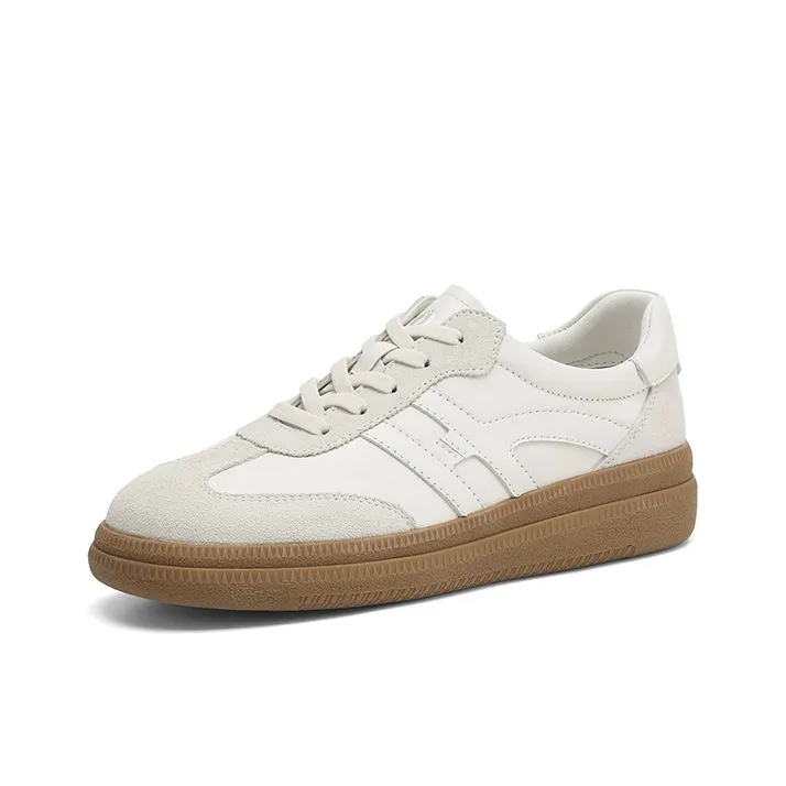 HANG TEN Low Top Skateboard Shoes Women's White Gray-1