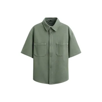ZARA Shirts Men Olive Green