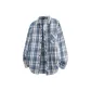 Dark Blue Plaid (Long-Sleeved)