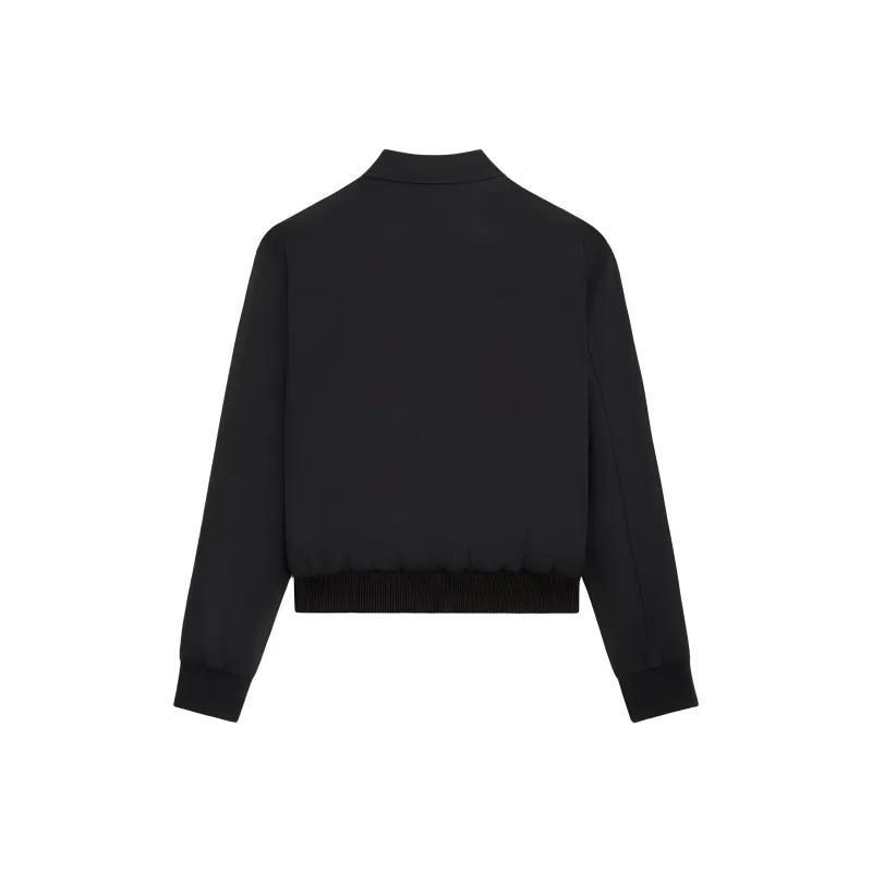 CELINE Triomphe Blouson Jacket In Rayon Twill-1