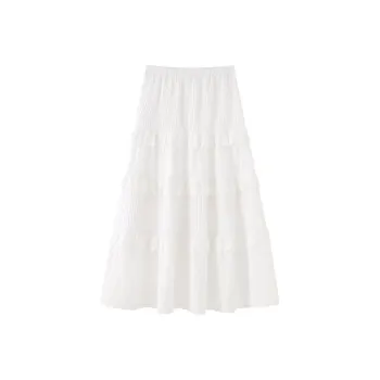TBSM Casual Long Skirt Women's White