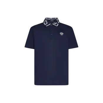 VERSACE Medusa Embroidered Polo Shirt