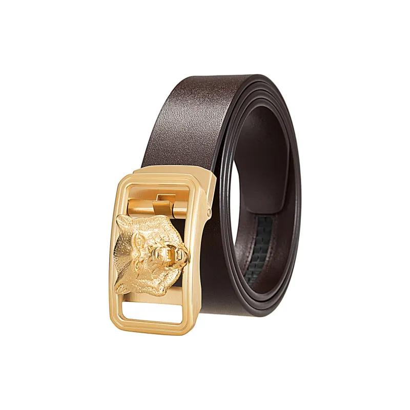 JONNY MOORE Top Grain Cow Leather Belts Men's 3.4cm-5