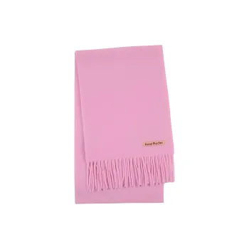 Acne Studios Wool Knit Scarves Unisex Cotton Candy Pink