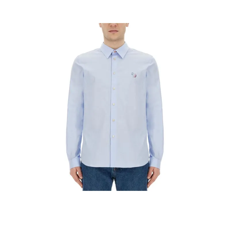 PS By Paul Smith Zebra Embroidered Long Sleeved Shirt-0