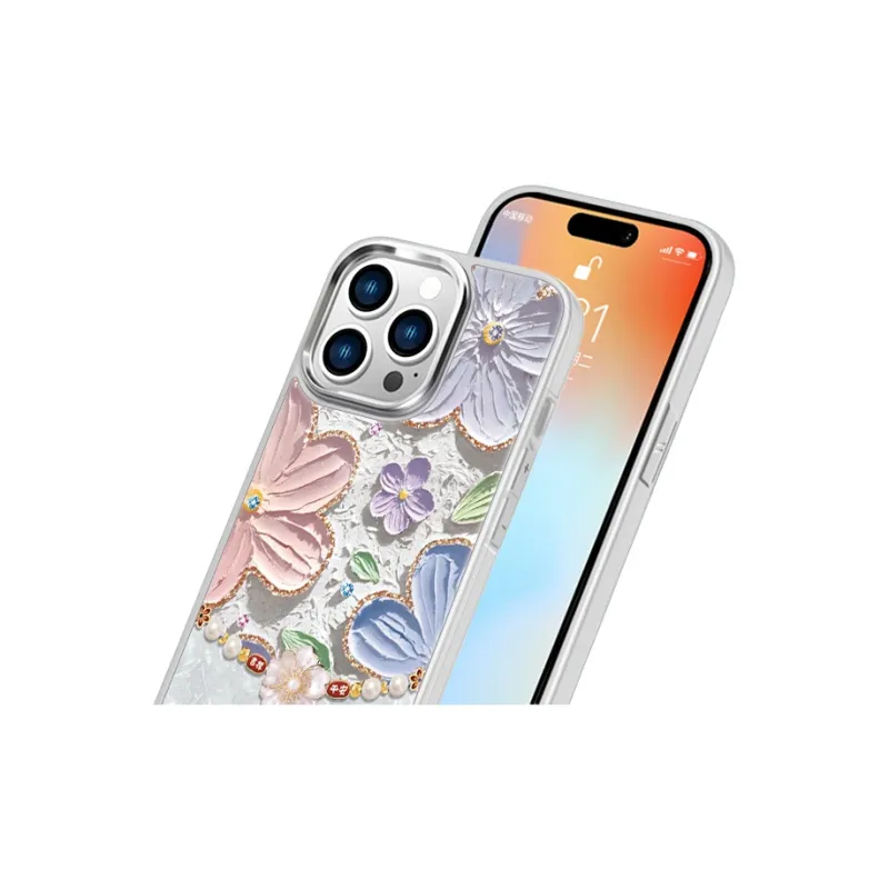 MSMF Glass Material Phone Cases Compatibility With Apple/Apple 14 Plus/16/15 Pro/13/12 Pro Max/11 Refreshing-11