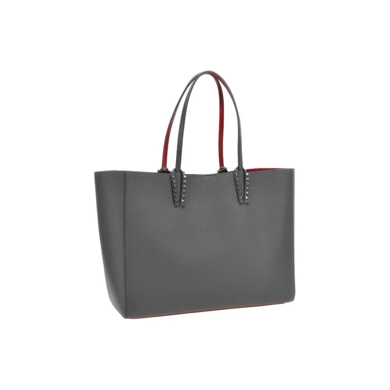 CL Cow Leather Tote Bag, Shopping Bag, Handbag, Shoulder Bag Tubas Women's Gray-1