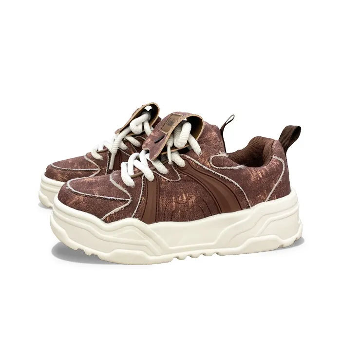 XLAIII Anti Slip And Wear Resistant Height Increasing Low Top Chunky Sneakers Unisex-7
