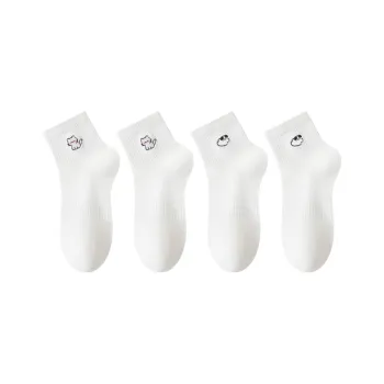 MIIOW Mid Calf Socks Women's 4 Pack
