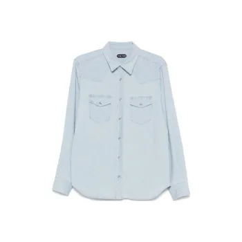 TOM FORD Long Sleeved Denim Shirt