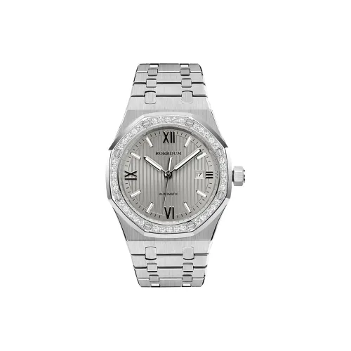 ROERDUM God Of War Series Mechanical Movement Stainless Steel Watchband Watch Men's Watches Gray Dial