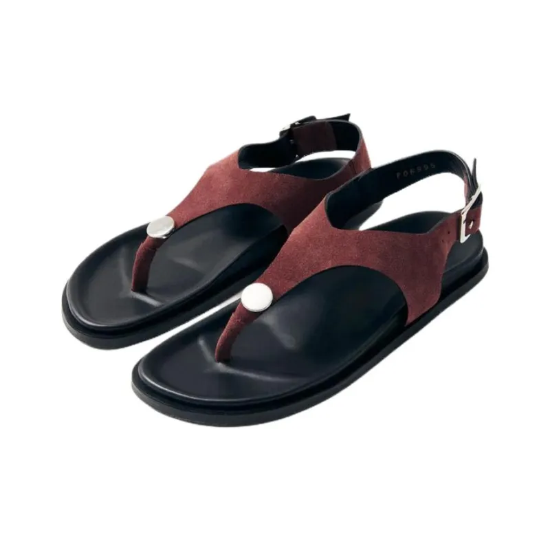ALOHAS Harbor Strap Sandals 1.5cm Women's Red-1